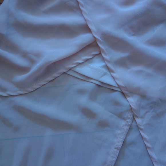 Pink Flowy Summer Layered Shear Overlay Princess Cinderella Dress Size Small - Picture 8 of 16